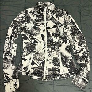 lululemon athletica Black and White Floral Jacket